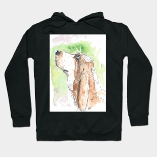 Bassett Hound drawing Hoodie